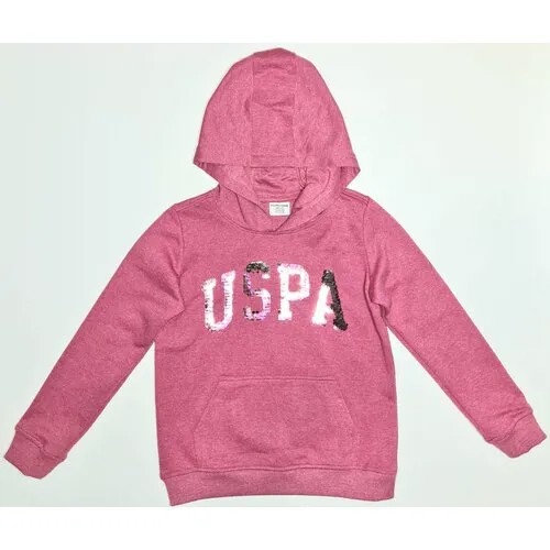 Худи с пайетками для девочек U.S. POLO ASSN. 5-6(110-116)