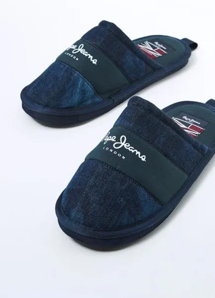 Мужские тапочки Pepe Jeans London (HOME BRITT SUMMER DENIM s_PMS20011), синие