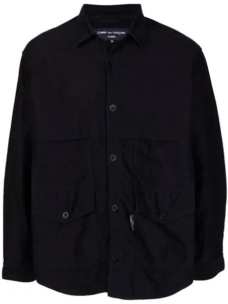 Comme Des Garçons Homme куртка-рубашка с накладными карманами