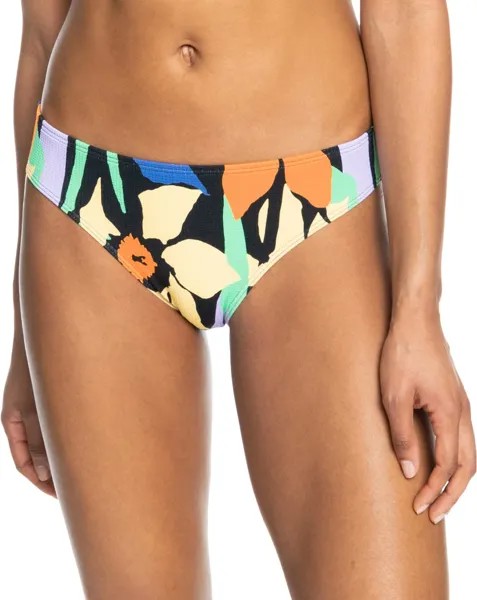 Низ бикини Roxy Color Jam Hipster Bikini Bottoms, цвет Anthracite Flower Jammin