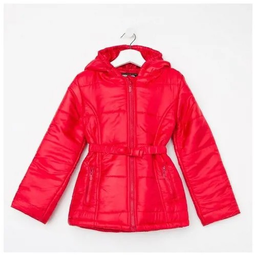 Куртка для девочки, цвет красный, рост 116 см