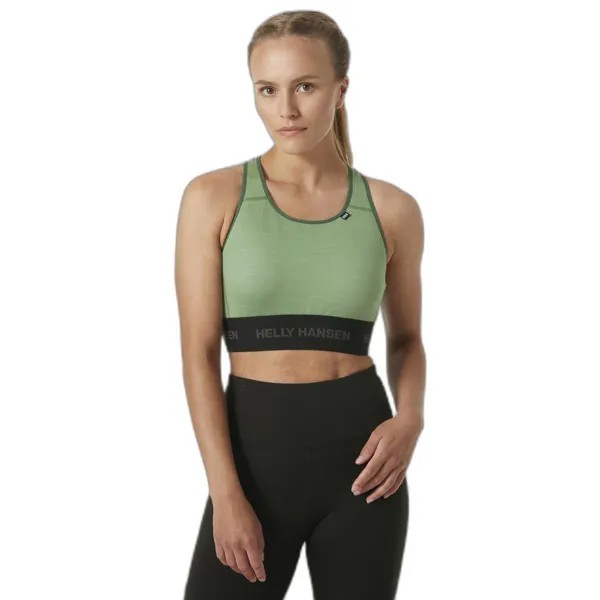 Футболка с коротким рукавом Helly Hansen Lifa Merino Lightweight Bra, зеленый