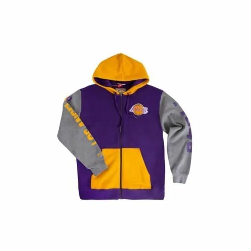 Ветровка Mitchell & Ness Mitchell & Ness Logo, размер L, серый, фиолетовый