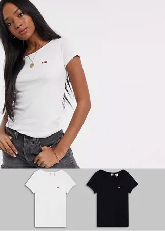 Набор из 2 футболок черного и белого цвета Levi's-Мульти