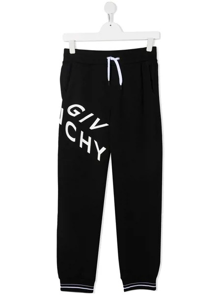 Givenchy Kids спортивные брюки с логотипом