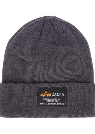 Alpha Industries шапка бини Crew с нашивкой-логотипом