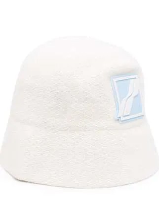 We11done logo patch bucket hat