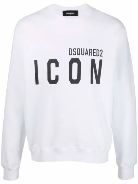 Толстовка Icon из джерси Dsquared2, белый