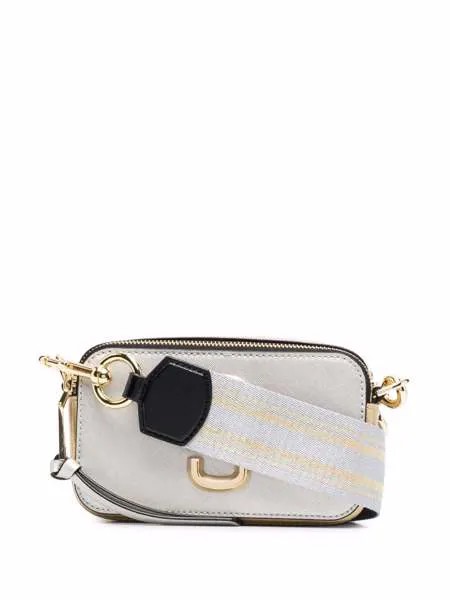 Marc Jacobs сумка через плечо The Snapshot с эффектом металлик