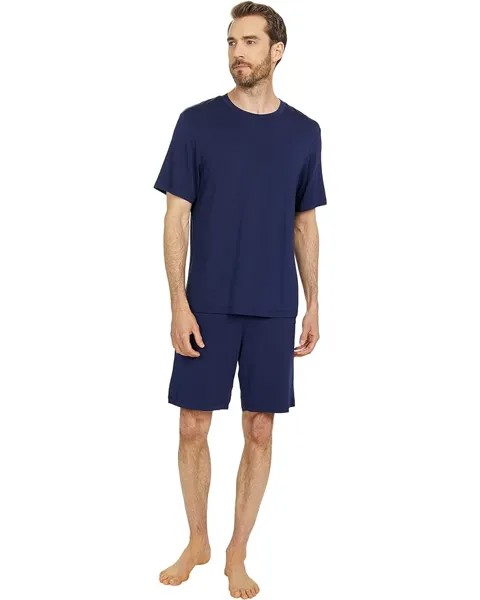 Пижама Eberjey Henry Shorts, цвет True Navy