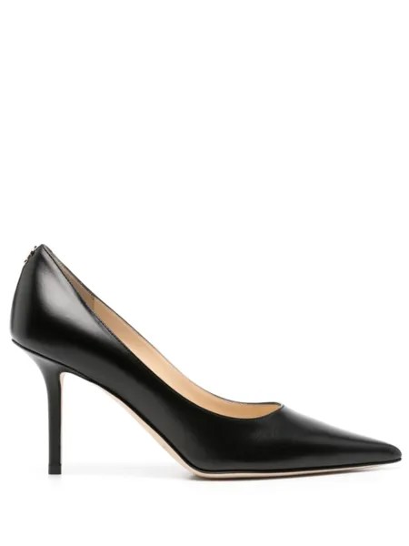 Jimmy Choo кожаные туфли Love 85 мм, черный