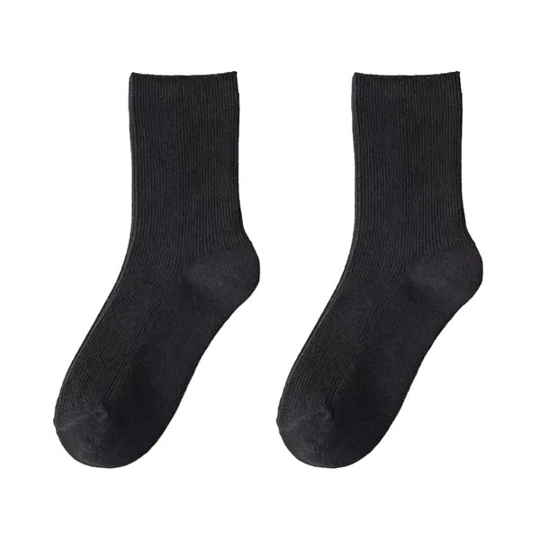 Мужские однотонные носки до середины голени