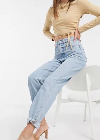 Светлые джинсы в винтажном стиле с завышенной талией ASOS DESIGN Tall recycled-Синий