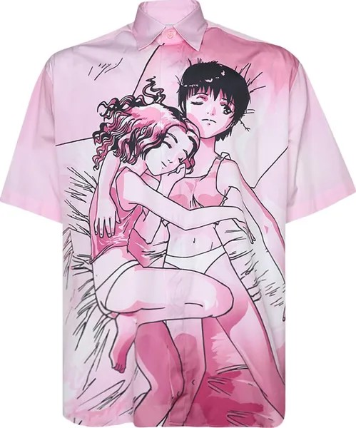 Рубашка Vetements Anime Short-Sleeved 'Pink', розовый