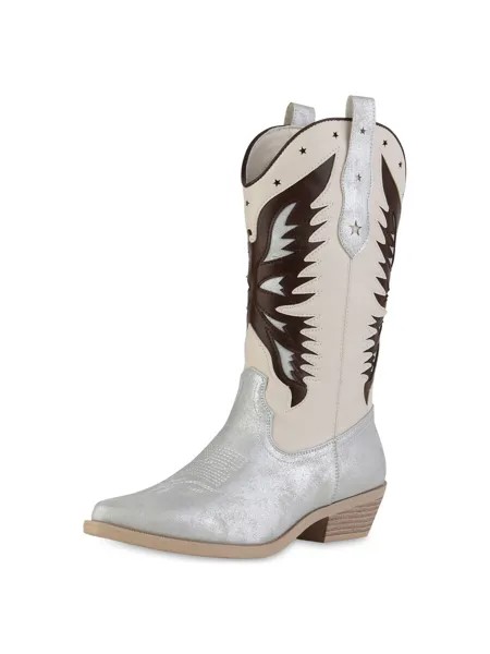 Ботинки Van Hill Cowboy Boots, серебряный