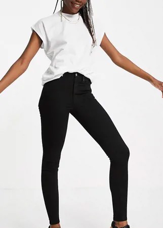 Черные выбеленные джинсы в винтажном стиле Topshop Tall-Черный
