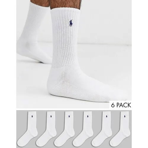 Носки Ralph Lauren, 6 пар, размер 41-47, белый
