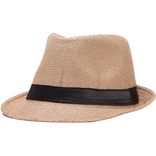 Шляпа , размер 58, бежевый, коричневый
