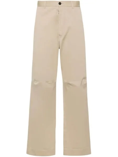 MM6 Maison Margiela твиловые брюки чинос, нейтральный цвет