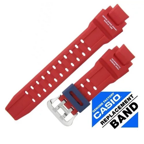 Ремешок CASIO, застежка пряжка, для мужчин, красный