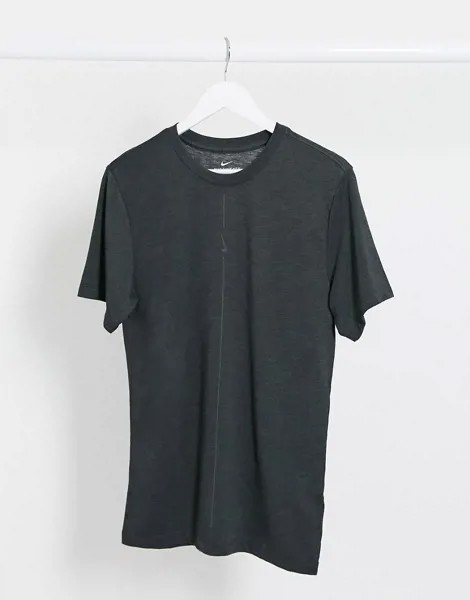 Черная футболка Nike Yoga dry-Черный