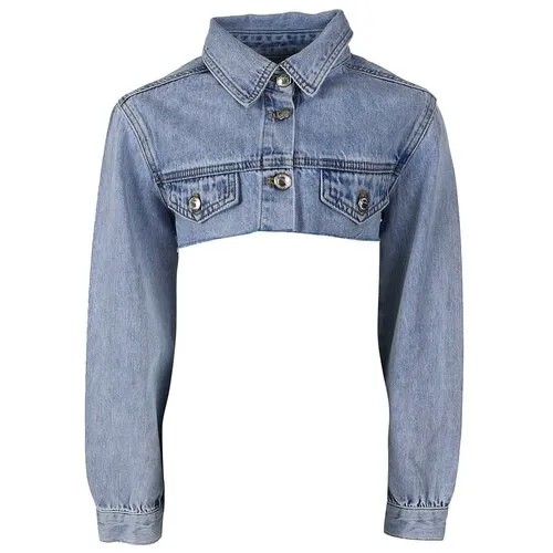 Пиджак to be too, подкладка, карманы, размер 152, голубой