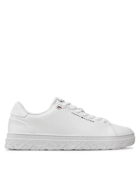 Кроссовки Tommy Hilfiger Court Thick Cupsole Leather FM0FM05208 Blanco, белый