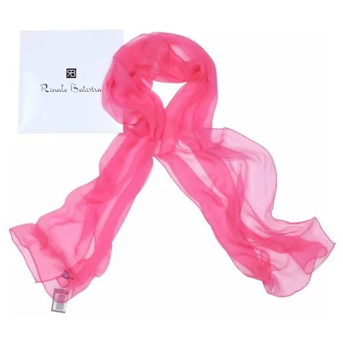 Яркий розовый шифоновый шарфик Renato Balestra 840928