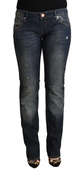 ACHT Jeans Синие джинсовые брюки скинни из хлопка с заниженной талией s. W26 Рекомендуемая розничная цена 300 долларов США