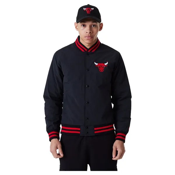 Куртка New Era Team Logo Chicago Bulls Bomber, черный