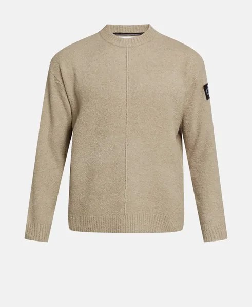 Джемпер с длинными рукавами Calvin Klein Jeans, серо-коричневый