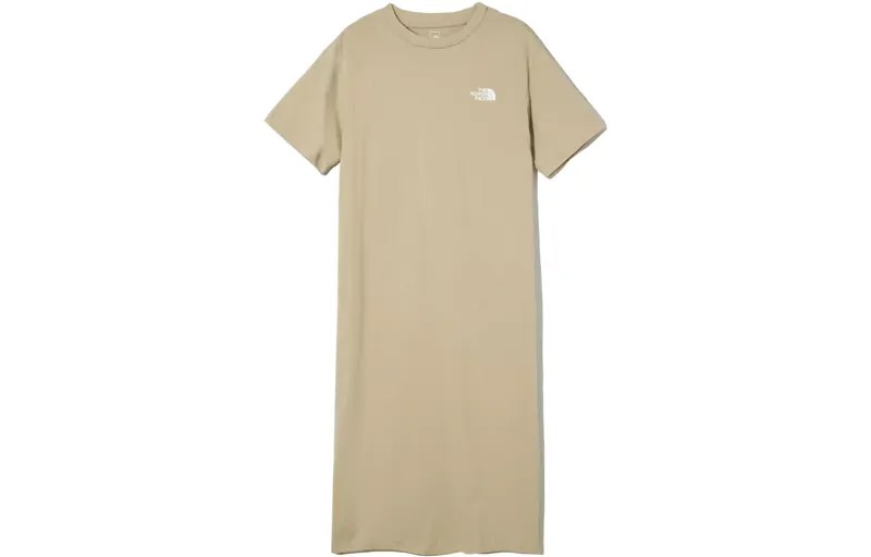 Платье с короткими рукавами женское хаки The North Face