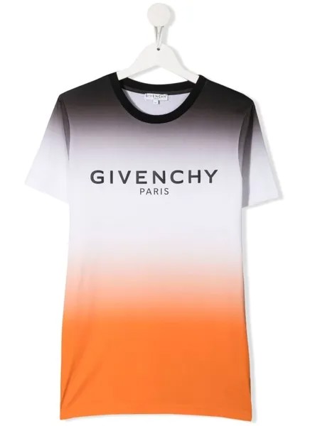 Givenchy Kids футболка с эффектом градиента