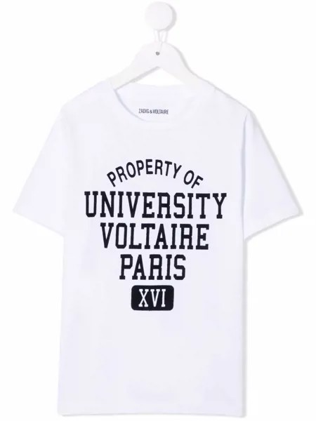 Zadig & Voltaire Kids футболка с логотипом