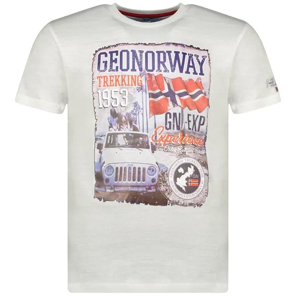 Футболка Jalibu с короткими рукавами Geographical Norway, белый