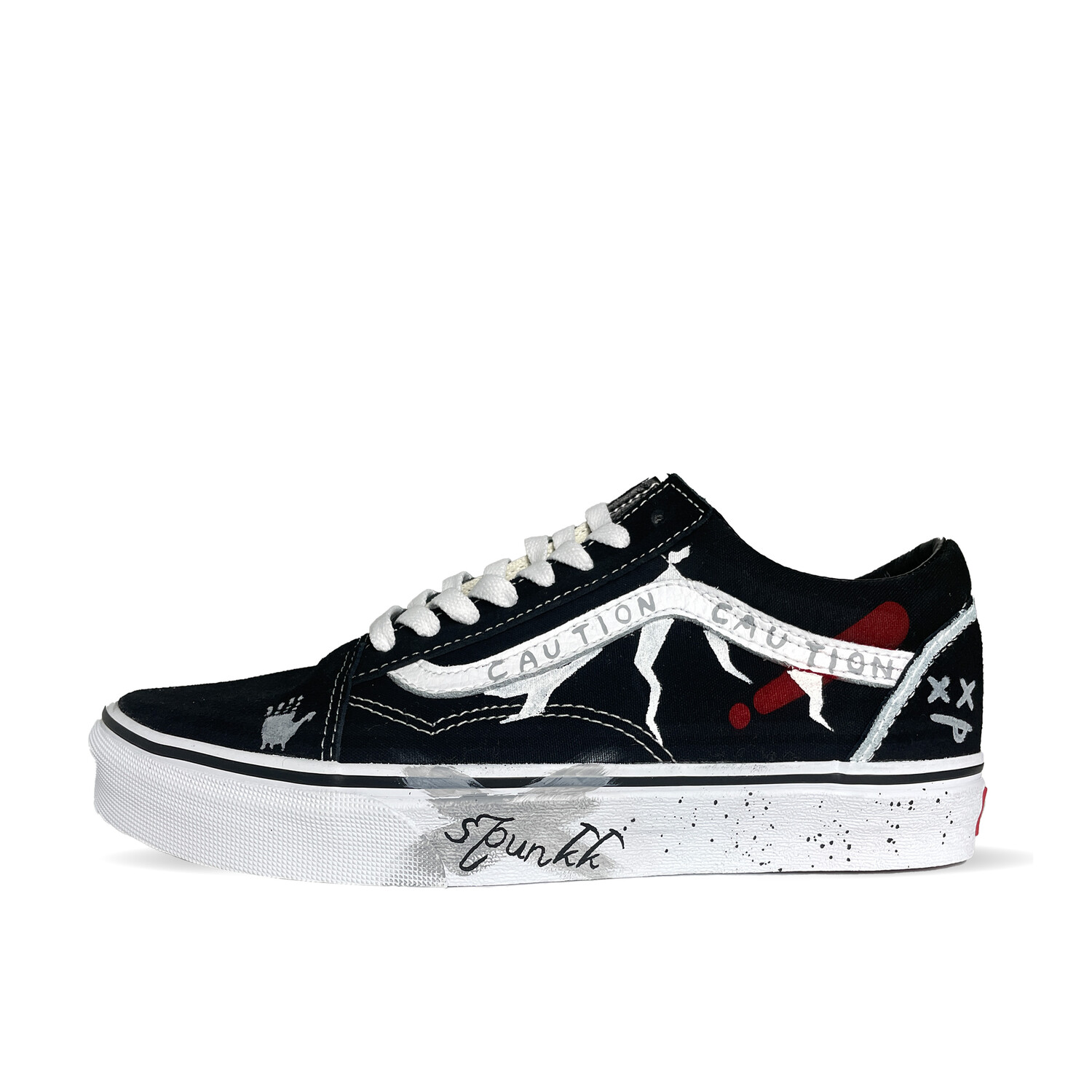 Кроссовки Vans Old Skool Skateboarding Shoes Unisex Low-top Black&White, черный