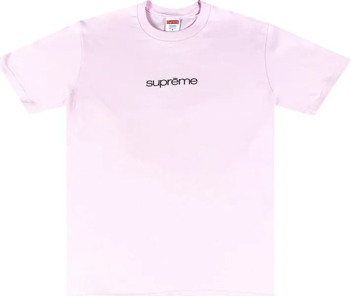 Футболка Supreme Classic Logo Tee 'Light Pink', розовый