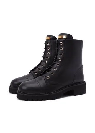 Кожаные ботинки Combat Giuseppe Zanotti Design