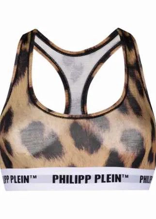 Philipp Plein бюстгальтер с леопардовым принтом