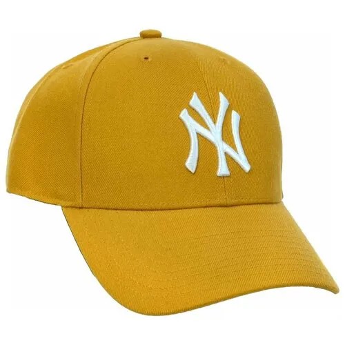 Бейсболка классическая с изогнутым козырьком '47 Brand MVP SNAPBACK New York Yankees MVPSP17WBP (OS горчичный)
