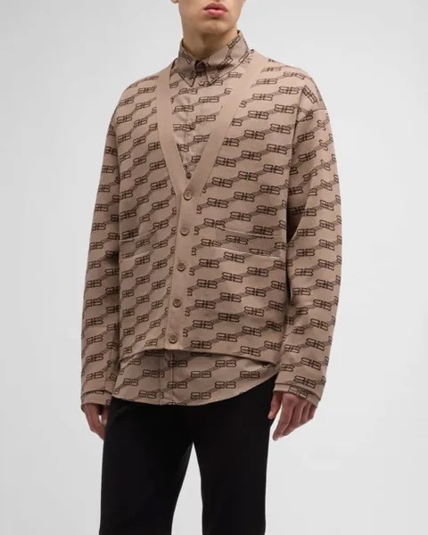 Мужской кардиган интарсия с монограммой Balenciaga