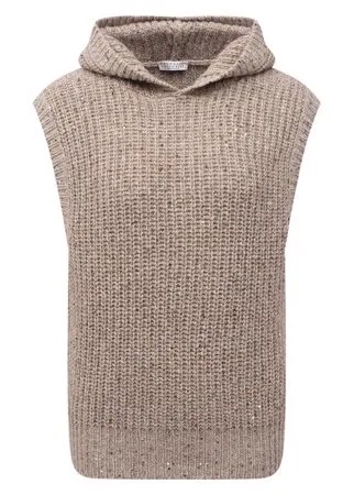 Жилет из кашемира и шерсти Brunello Cucinelli