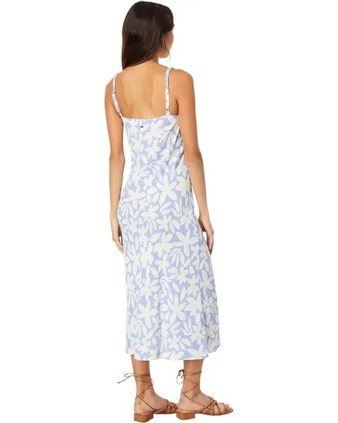 Платье Rip Curl Holiday Tropics Midi Dress, цвет Mid Blue