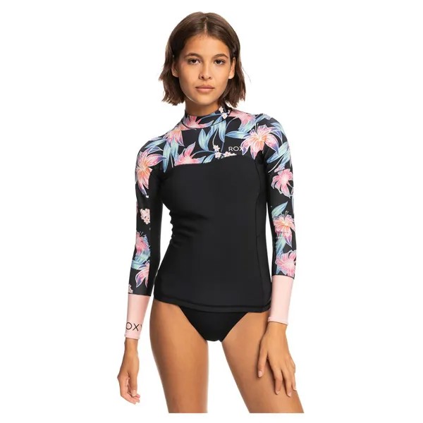 Куртка Roxy Sws Syn 1.0 Long Sleeve Rashguard, черный