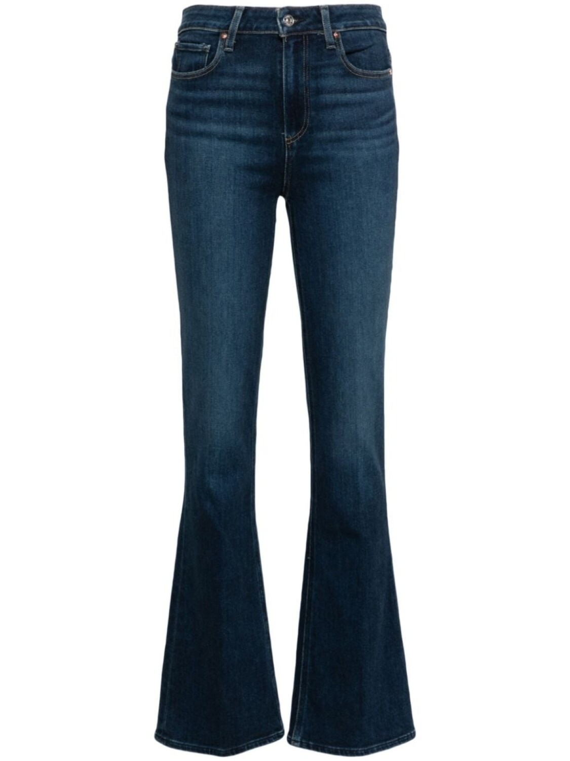 PAIGE джинсы bootcut Laurel Canyon с завышенной талией, синий