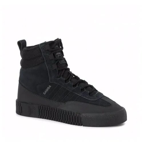 Кеды adidas Originals, демисезонные, повседневные, натуральная замша, размер 38,5, черный