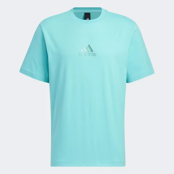 Футболка Graphic Adidas Short Sleeve, бирюзовый