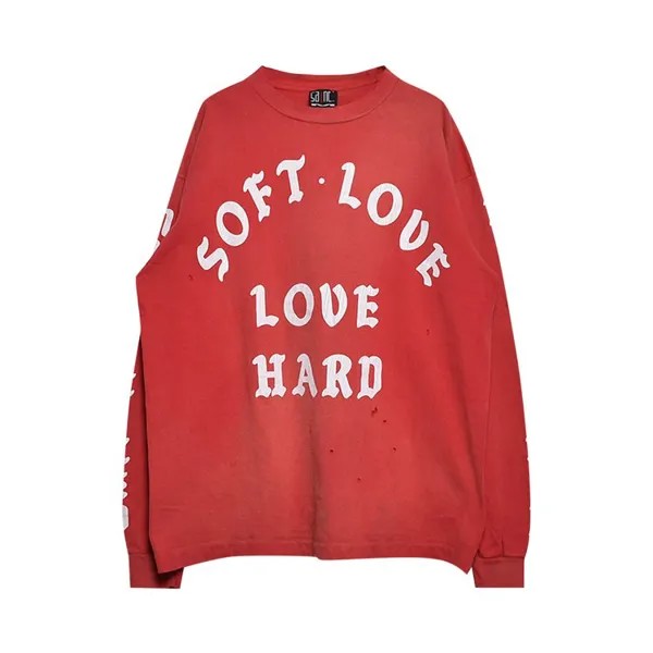 Футболка SAINT Mxxxxxx Soft Love Long-Sleeve T-Shirt, красный