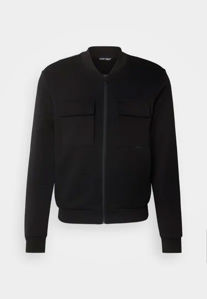 Бомбер SLIM FIT WITH LOGOED RUBBER FLAG Antony Morato, черный