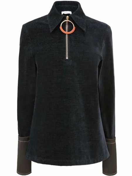 JW Anderson топ на молнии, синий